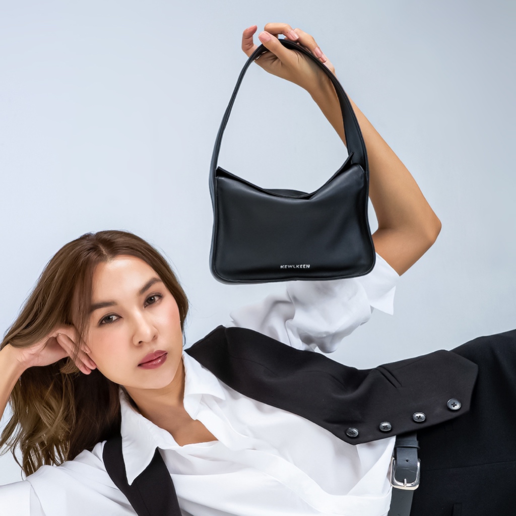 KEWLKEEN Baguette Bag กระเป๋าสะพายหนังแท้ขนาดกะทัดรัด มินิมอล เรียบง่าย สีเอิร์ธโทน
