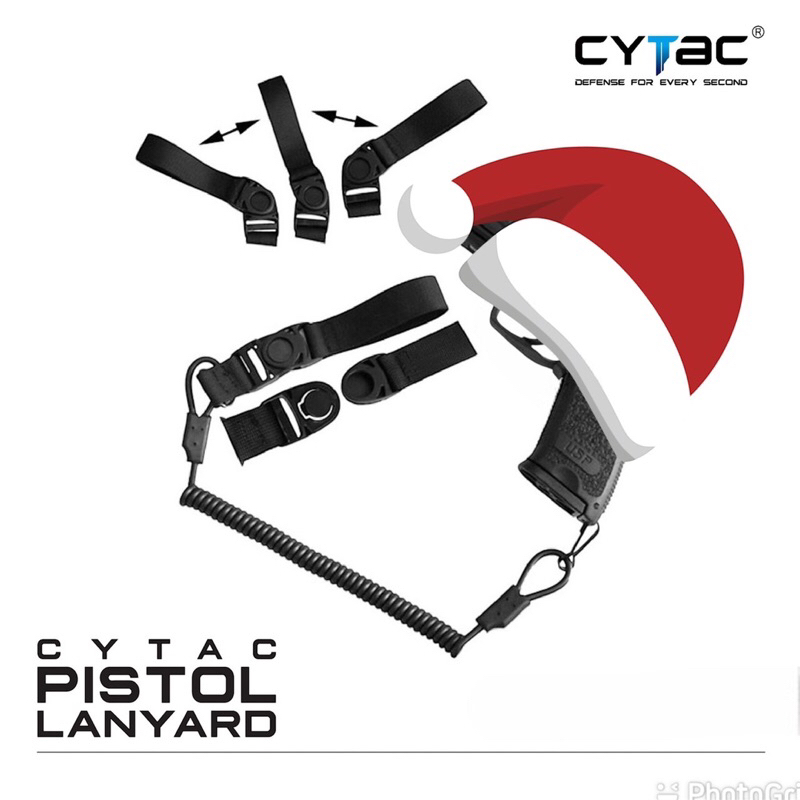 CYTAC สายกันตก สายสะพายกันตก สายโยงป้องกันตก Cytac Pistol Lanyard