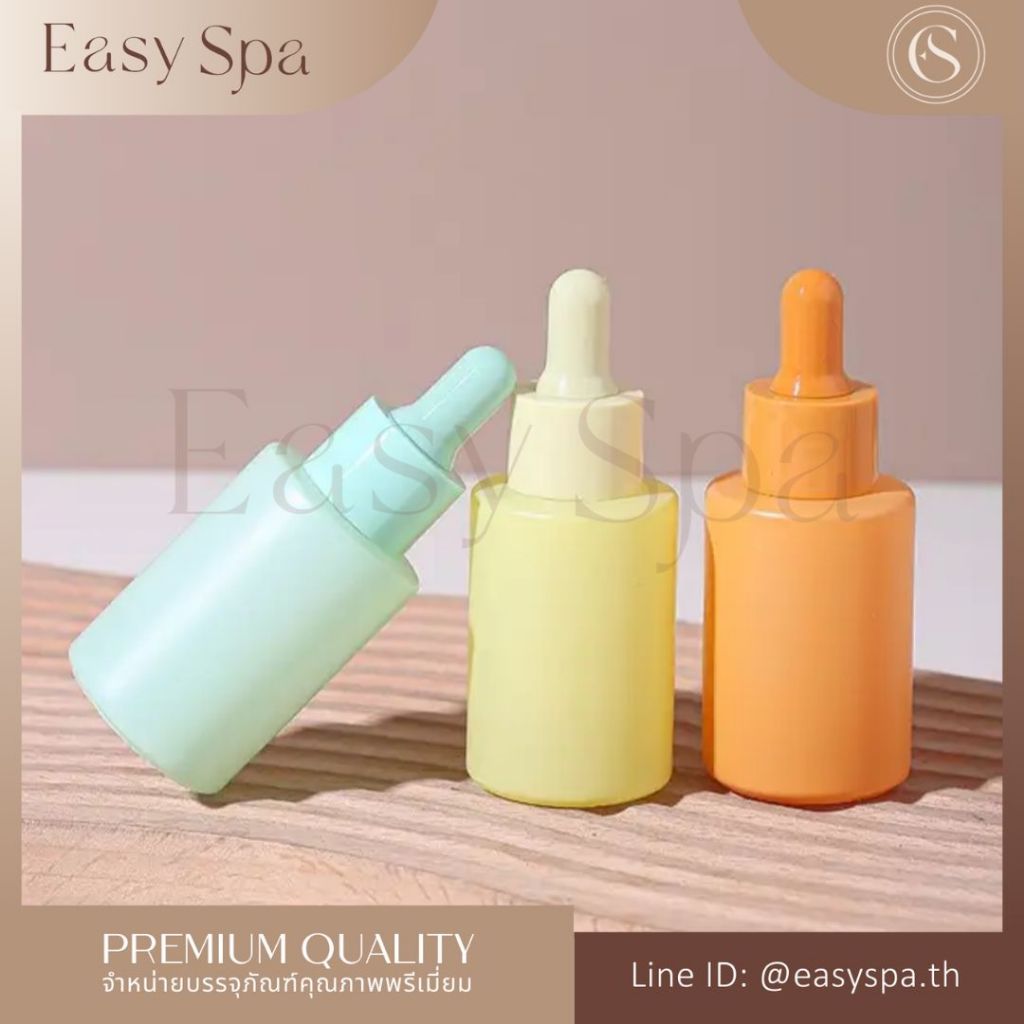 (โค้ดสุดคุ้ม!) คละสีได้ ขวดเซรั่ม ขวดดรอปเปอร์ ขวดหยดเซรั่ม Dropper ขนาด 30ml 30ml Glass Dropper Bottle ขวดแก้วใส่เซรั่ม