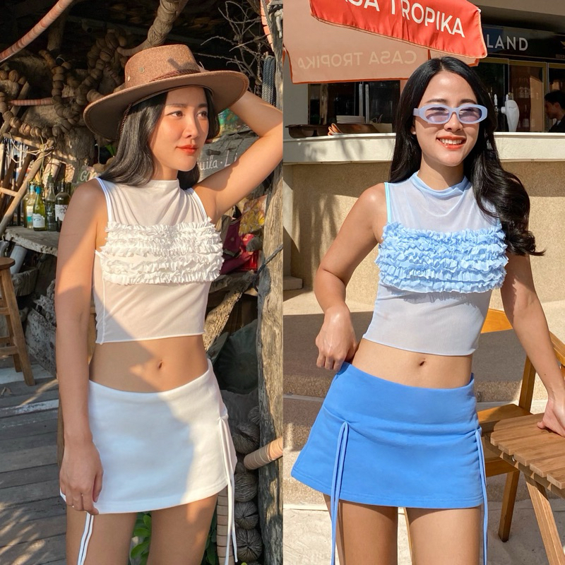 MINIGIRL STORE | Sirene set เสื้อซีทรู+กระโปรง