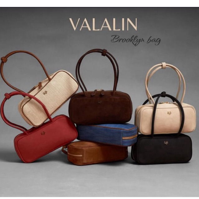 กระเป๋า valalin รุ่น Brooklyn กระเป๋าหนังกลับ suede สะพายไหล่