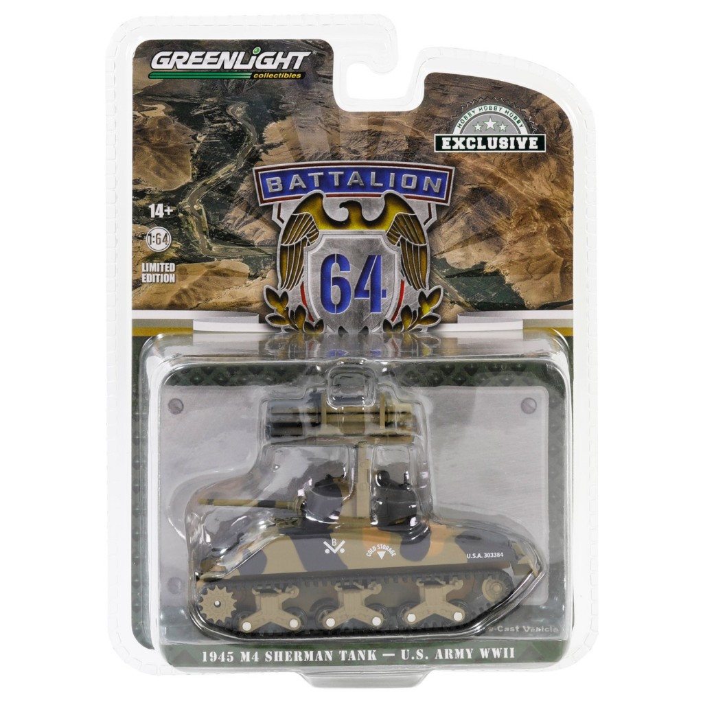 Greenlight | 1945 M4 Sherman Tank - U.S. Army World War II - 12th Armored Division สเกล 1:64  30441
