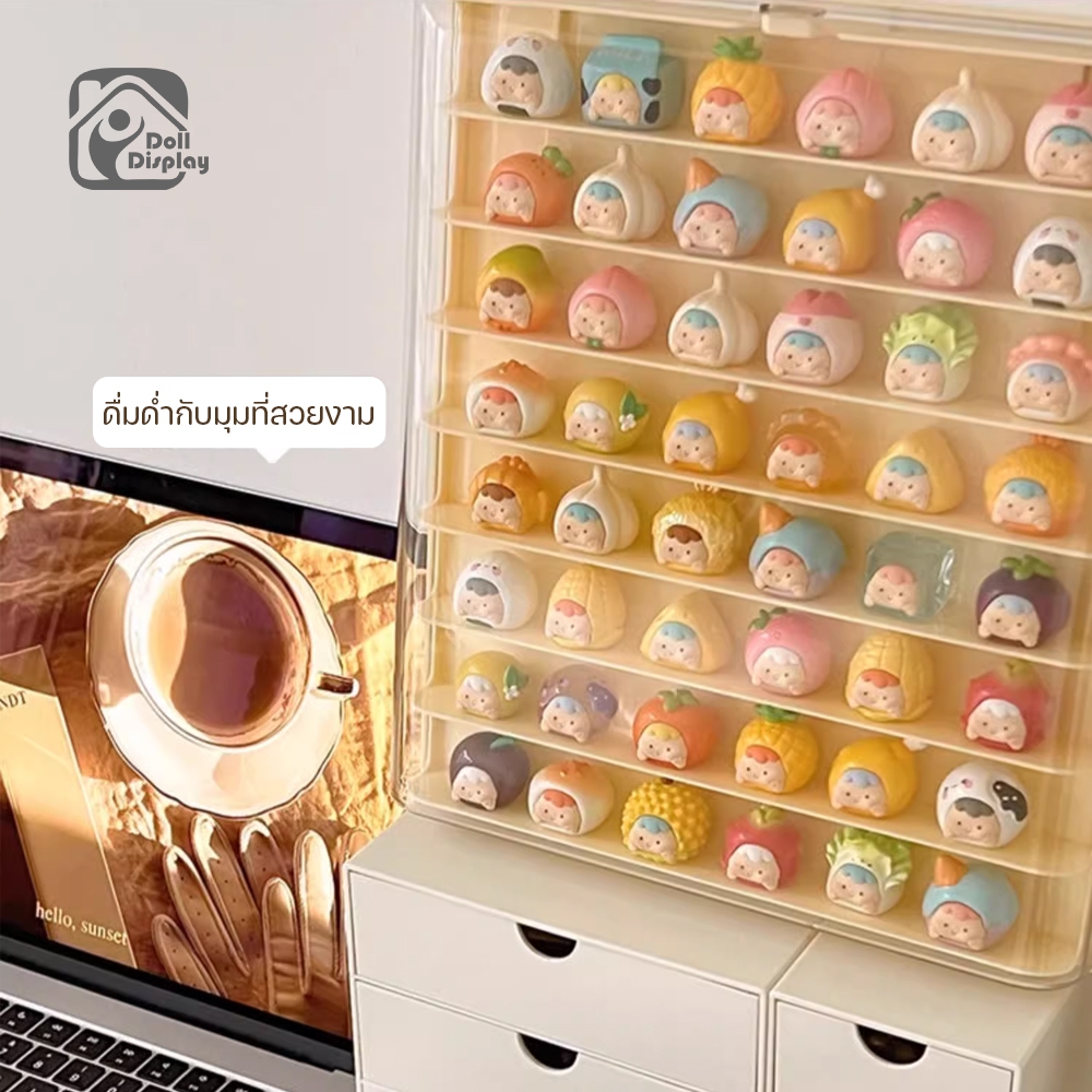 กล่องใส่โมเดล ตู้ใส่โมเดลติดผนัง กล่องใส่ art toy กล่องใสกันฝุ่นกันรอย ทันสมัยและเรียบง่าย ป้องกันการเกิดออกซิเดชัน - รูปที่ 5