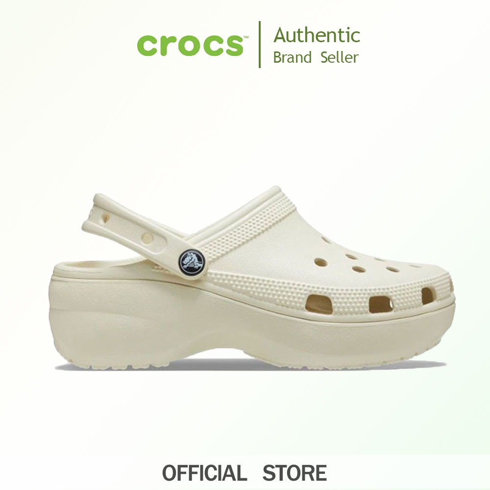CROCS รองเท้าลำลองผู้ใหญ่ CRUSH CLOG รุ่น 2075212Y2 - BONE/WHITE