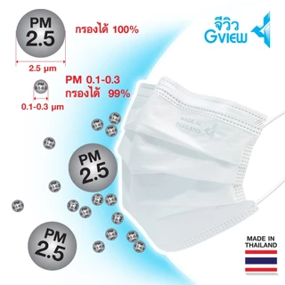 *พร้อมส่ง*"จีวิว"12 กล่องของขวัญ หน้ากากอนามัย การแพทย์ รุ่น E สแตนดาร์ด 100 ชิ้น