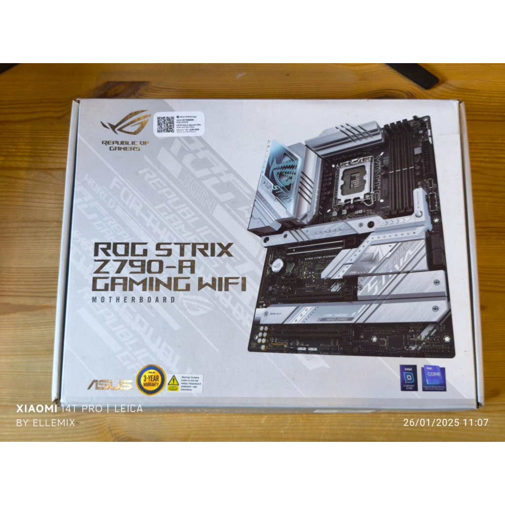 MAINBOARD (เมนบอร์ด) ASUS ROG STRIX Z790-A GAMING WIFI (DDR5) (LGA 1700) (ATX) มือสอง ประกันศูนย์ไทย