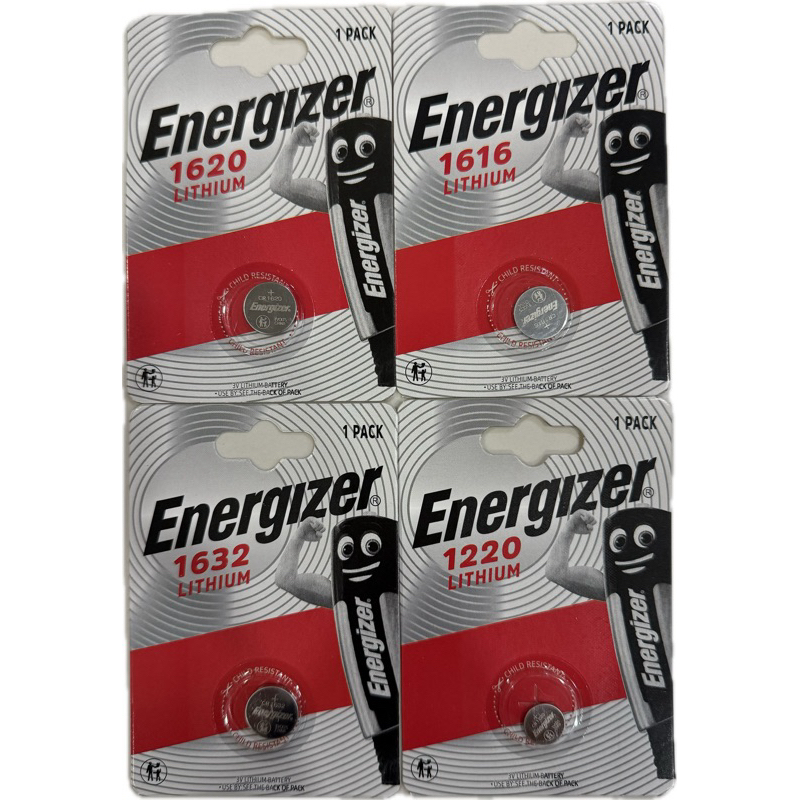 ถ่านEnergizer Lithium CR1620/CR1616/CR1220/CR1632 แพค1ก้อน ถ่านแท้