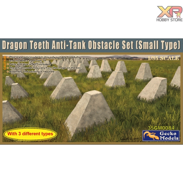 [Gecko model] 1/35 : Dragon Teeth Anti-Tank Obstacle Set (Small Type) (35GM0084)