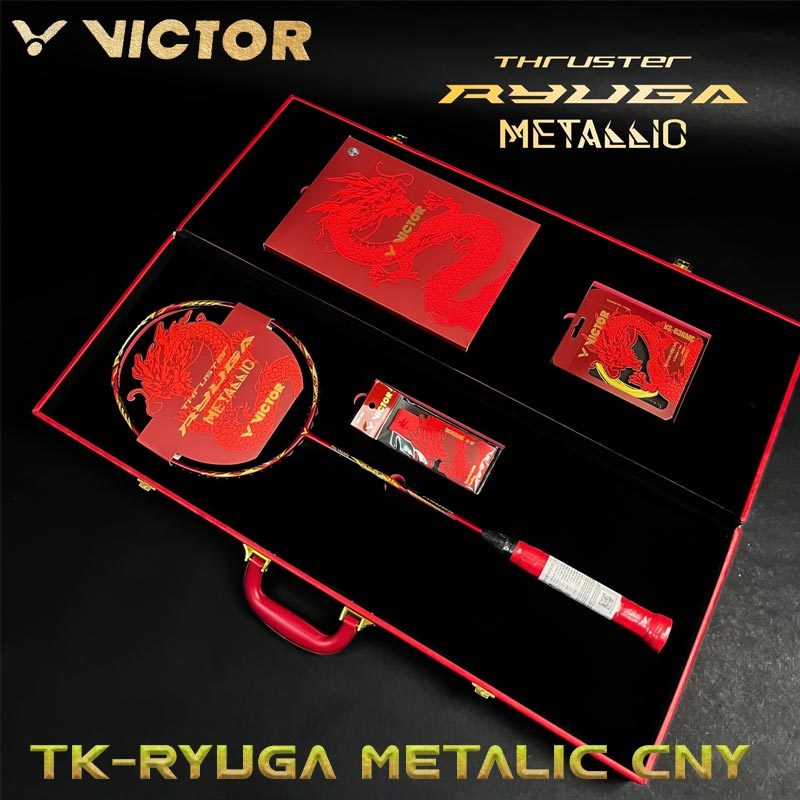 VICTOR ไม้แบดมินตัน Box Set รุ่น TK-RYUGA METALLIC CNY GB (Limited Edition) 3U [Box Set ประกันศูนย์ไ