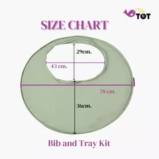 Tidytot ชุดถาดและเสื้อกันเปื้อน Bib&tray Kit