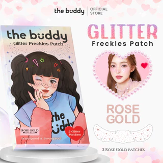 The Buddy - Glitter Freckles Patch สีโรสโกลด์ (Rose Gold Speckles) แผ่นแปะกลิตเตอร์สำหรับแต่งหน้า กันน้ำ 2 แผ่น/กล่อง