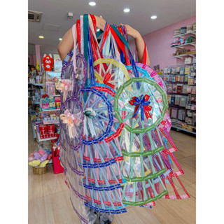 พวงมาลัยธนบัตร พวงมาลัยใส่เงิน 50 ซอง  สามารถใส่เงินได้ทุกแบ…