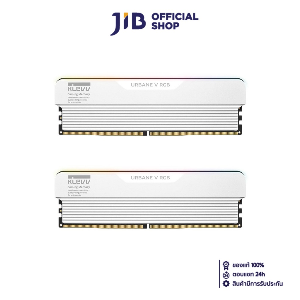 32GB (16GBx2) DDR5 6400MHz RAM (หน่วยความจำ) KLEVV URBANE V RGB (WHITE) (KD5AGUA80-64A320M)