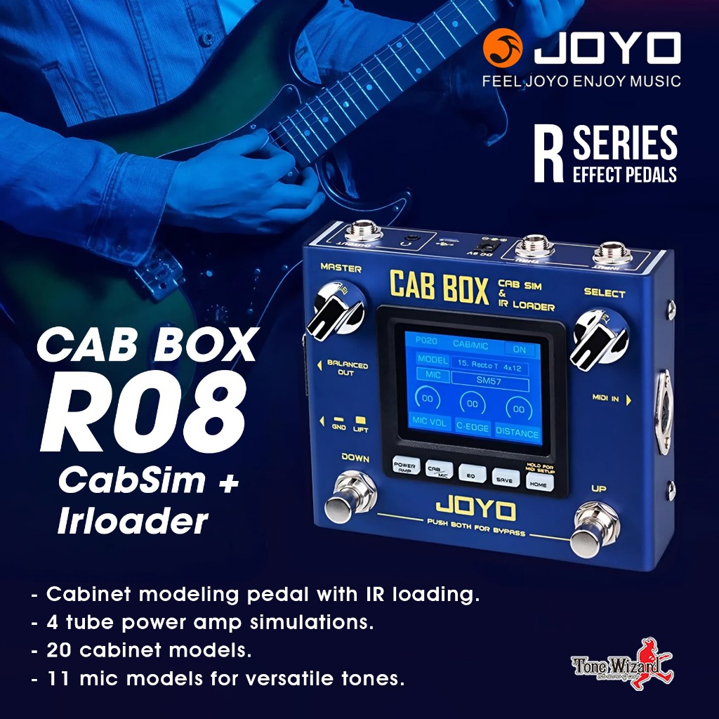 JOYO เอฟเฟค Pedal Effect CabSim+Irloader 9V300mA CAB BOX R08 (8000)