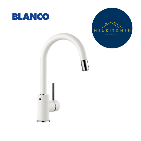 Blanco ก๊อกน้ำ รุ่น495.50.048(569.10.700) MIX. MIDA-S BR WH/MIXER TAP - White