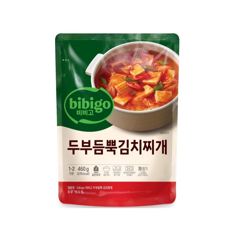 [ของแท้] 비비고두부김치찌개 CJ bibigo Kimchi Stew with Tofu (ซุปกิมจิเต้าหู้) 460g