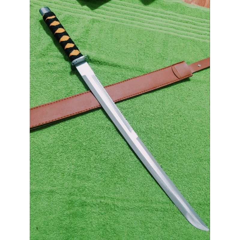 มีดยาว มีดชองน้ำตาล 269 ใบเลสด้ามเชือก มีดสปาต้า มีดปลายเรีวย ยาว ( 70cm )