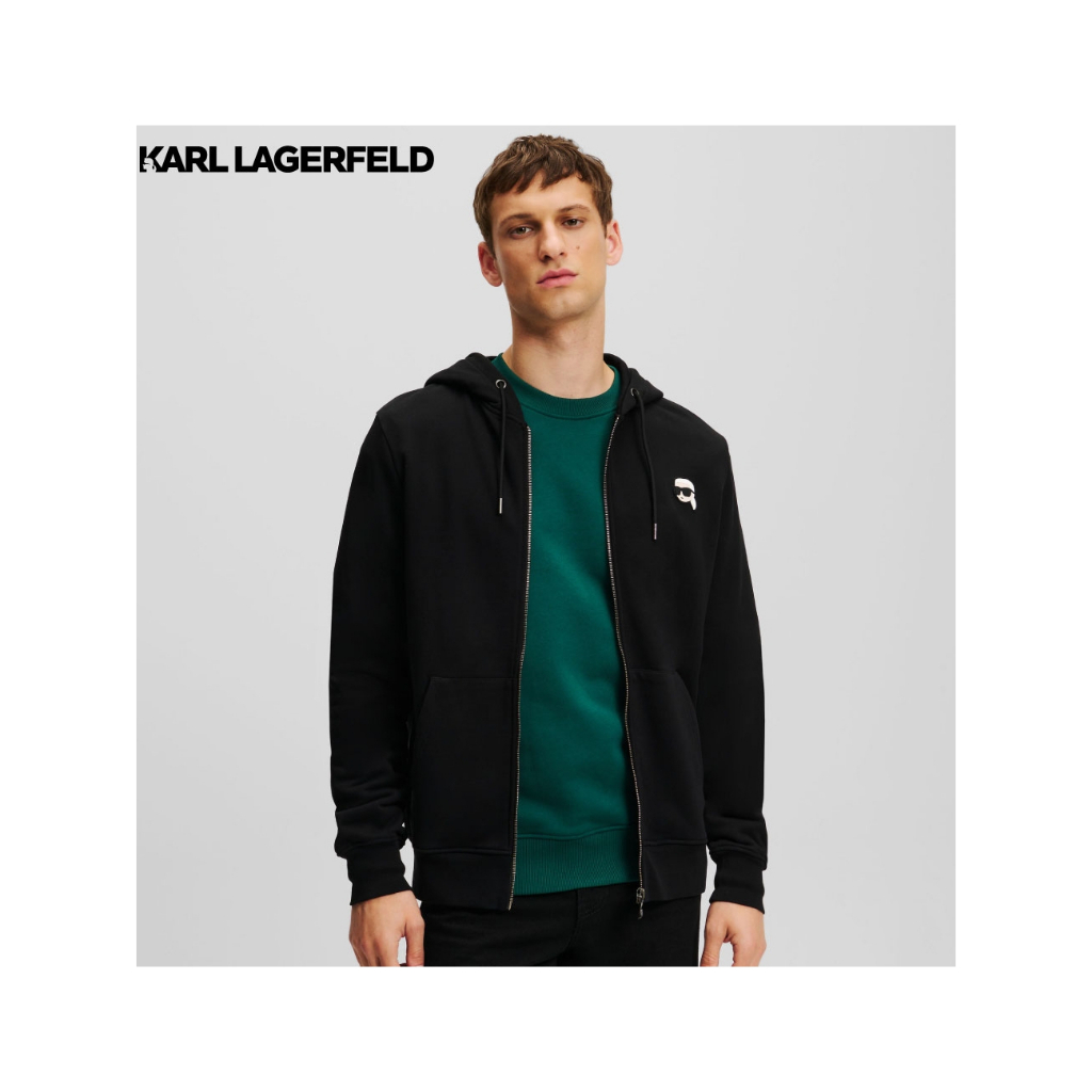 KARL LAGERFELD - IKONIK 2.0 MINI ZIP-UP HOODIE