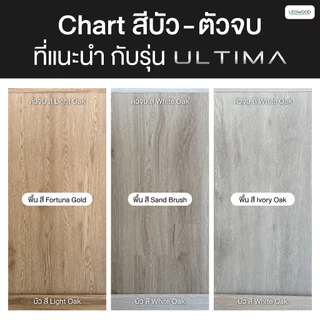 Leowood ตัวจบ พื้นระดับเดียวกัน PVC (T3) สำหรับพื้นไม้ลามิเนต มี 11 สี อุปกรณ์จบงาน