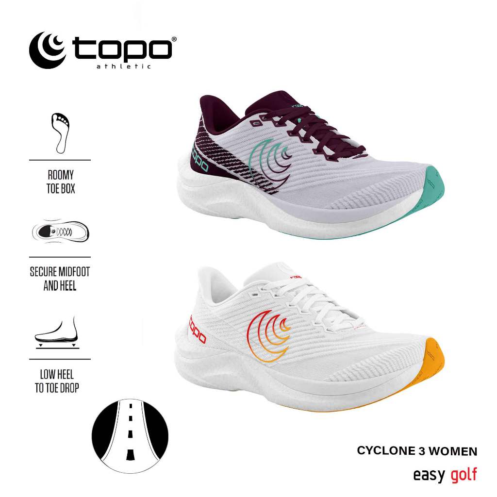 TOPO ATHLETIC ROAD CYCLONE 3 WOMEN'S RUNNING SHOES รองเท้ากีฬา วิ่งถนนผู้หญิง