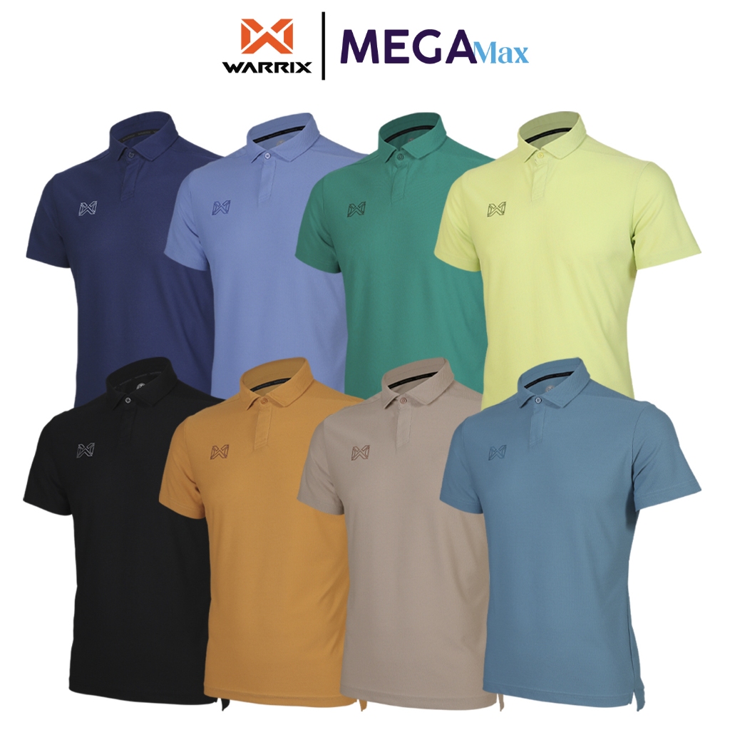 เสื้อโปโล WARRIX 221PLACL32 ตัอต่อแบบไหล่ล้ำ รุ่น SMART POLO