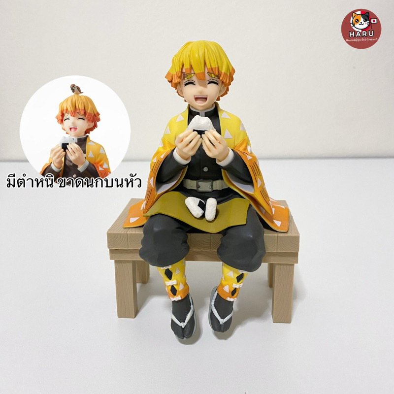 [พร้อมส่ง/มือ2ไม่มีกล่อง/ของแท้] Zenitsu Agatsuma - Premium Chokonose Figure - Demon Slayer ฟิกเกอร์