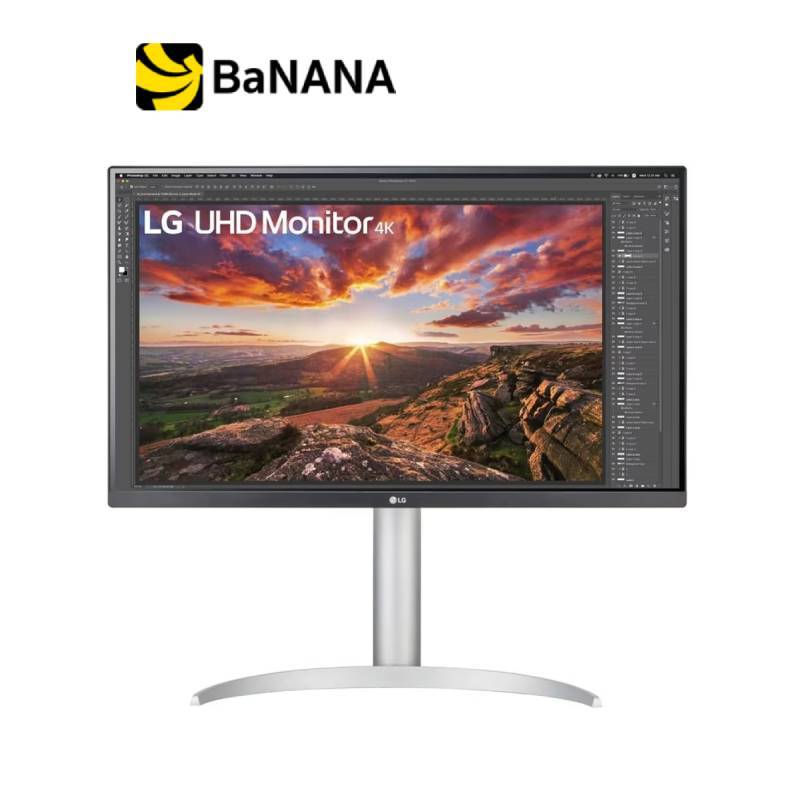 จอมอนิเตอร์ LG 27UP850K-W.ATM (IPS 4K 60Hz USB-C 90W) by Banana IT