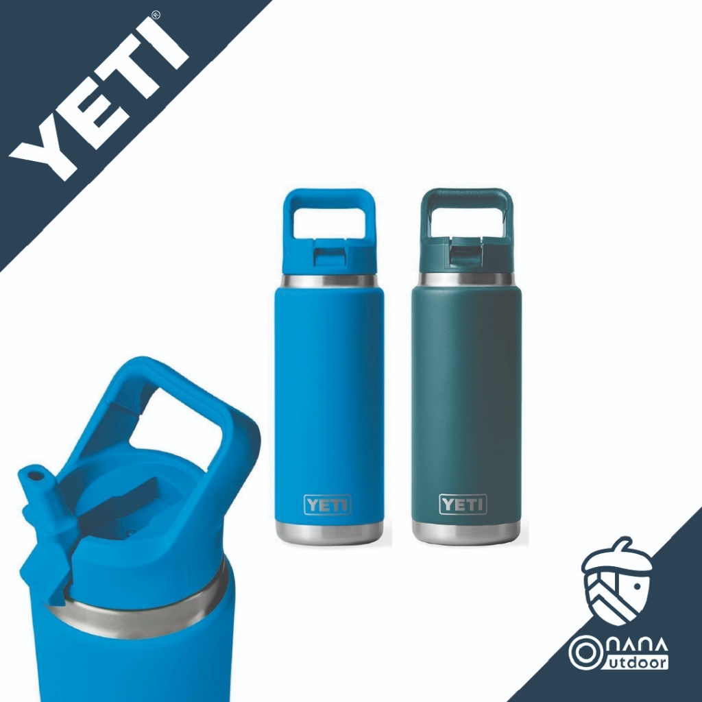 YETI RAMBLER 26 OZ BOTTLE WITH STRAW CAP