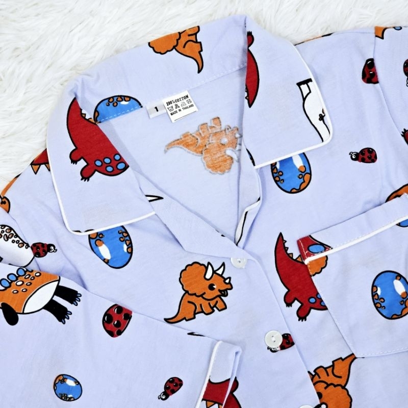 ชุดนอนเด็กผ้าคอตตอน เนื้อผ้านิ่ม ใส่สบาย ไม่ร้อน สินค้ามีสต๊อกพร้อมส่ง - รูปที่ 7