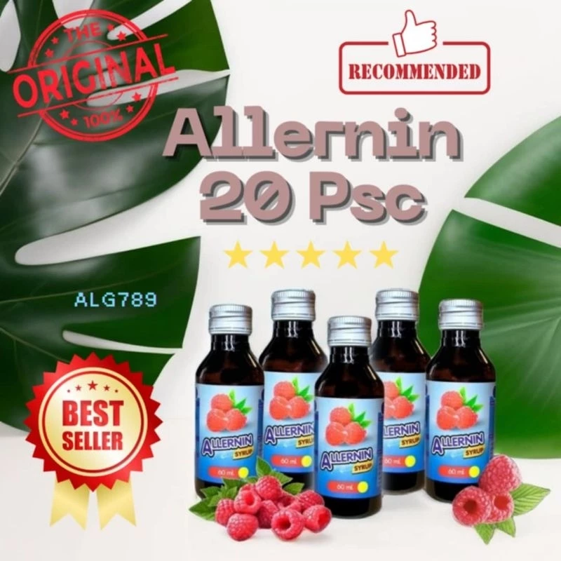 🌟 [20ขวด] ALLENINน้ำหวานเข้มข้น กลิ่นราสเบอรี่