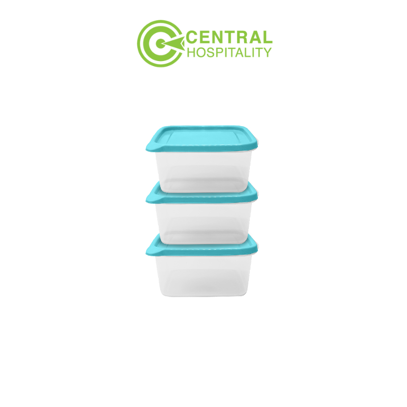 Super Lock กล่องเก็บอาหาร พร้อมฝา 850m มล. Food Storage Container 850ml with Lid 3 Pieces/Pack - SL9