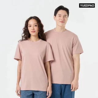Yuedpao Ultrasoft Non-Iron [NEW] เสื้อยืดคอกลม ผ้านุ่มใส่สบาย ไม่ย้วย ไม่หด ไม่ต้องรีด เสื้อยืดสีพื้น Set Pink rose