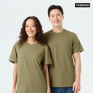 Yuedpao Ultrasoft Non-Iron [NEW] เสื้อยืดคอกลม ผ้านุ่มใส่สบาย ไม่ย้วย ไม่หด ไม่ต้องรีด เสื้อยืดสีพื้น Set Dry Leaf