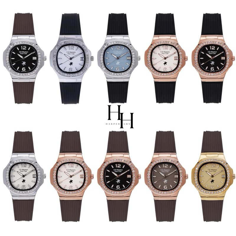 US MASTER POLO CLUB USM-DD54 THE EMPIRE LADY DIAMOND หน้าปัด32mm ของแทประกันศูนย์ไทย 1 ปี