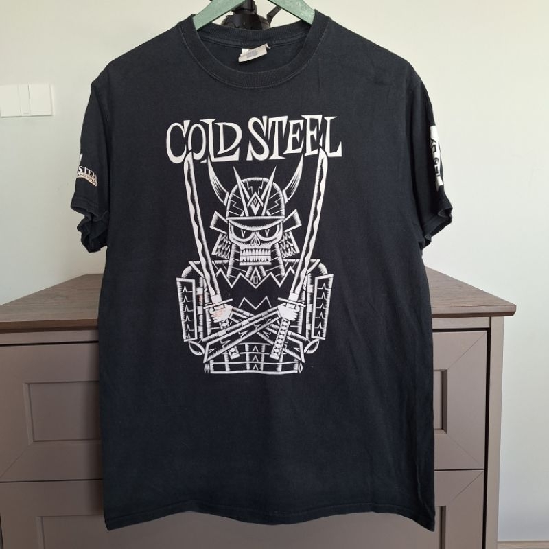 เสื้อยืด ลายซามูไร Cold Steel anytime anywhere size M (AA01)