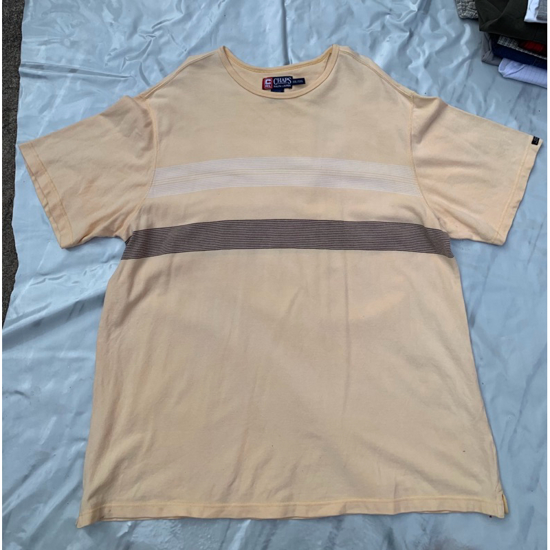 เสื้อยืด แขนสั้น สีเหลือง chaps 55555