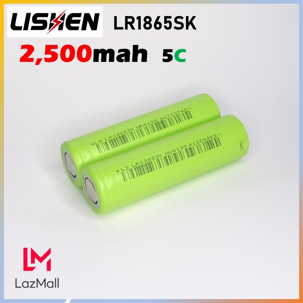 [ รุ่นใหม่ ] ถ่านชาร์จกำลังสูง Lishen ขนาด18650 2500mah งานโหลดหนักๆ แพคสว่านไฟฟ้า Li-ion 3.7V