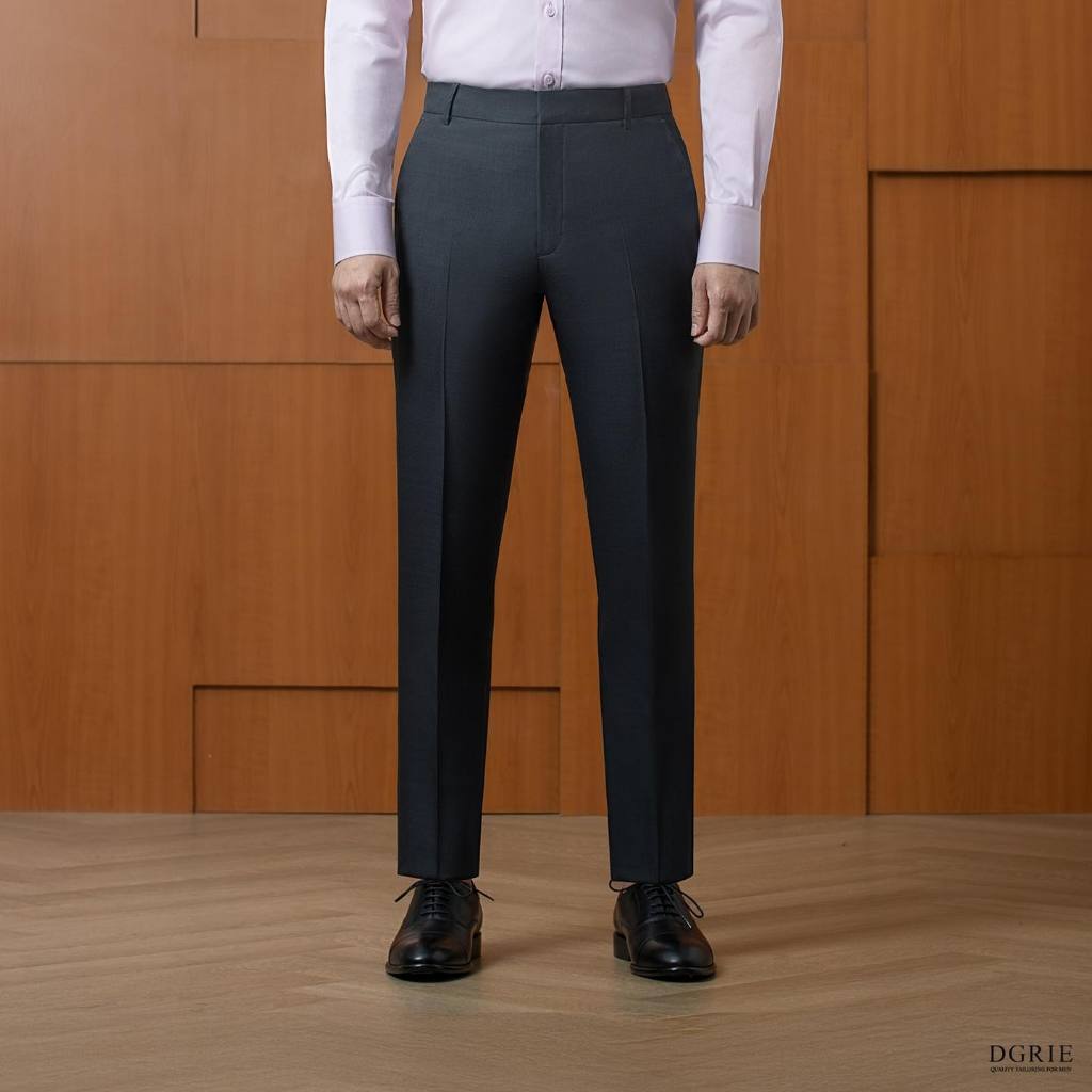 DGRIE PLAY - Play Dark Grey T/R 2button Pants-กางเกงสีเทา