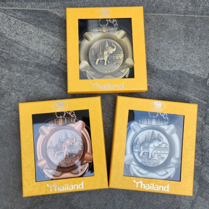ที่เขี่ยบุหรี่โลหะ Ashtray souvenir Thailand design ของฝาก ของที่ระลึก ของไทย