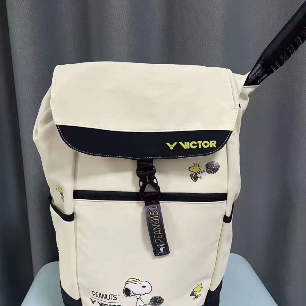 [คุณภาพสูงในสต็อก] Snoopy Union กระเป๋าสะพายไหล่คู่ VICTOR แบดมินตันกระเป๋ากระเป๋าเทนนิส