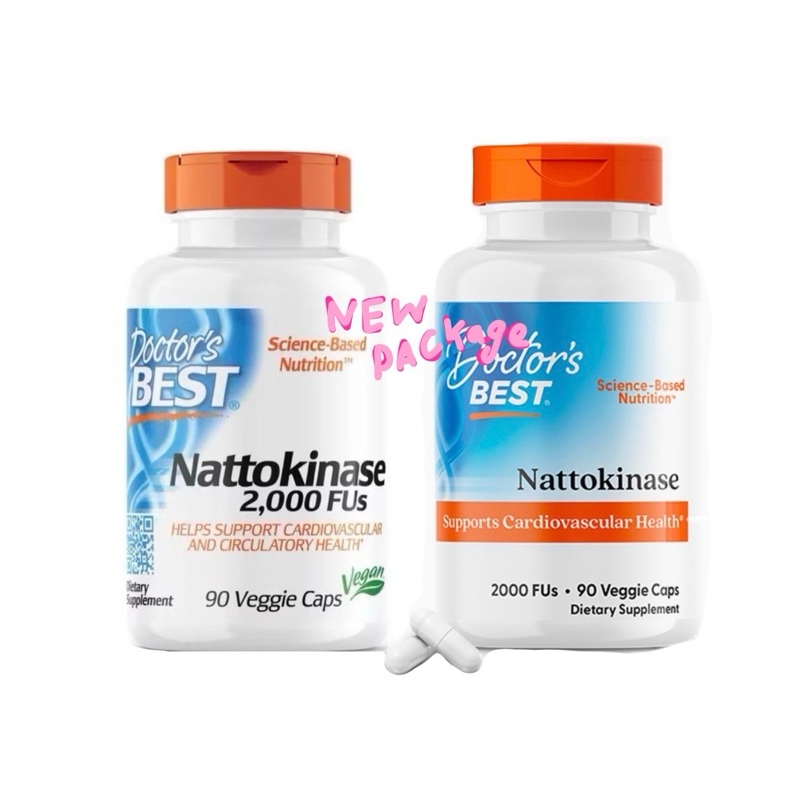 EXP 6/27 Nattokinase 2000 FUs 90 Veggie Caps Doctor's Best