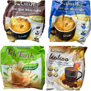 พร้อมส่ง​ กาแฟ​ ChekHup กาแฟ​3in1และ​ 2in1​ lpoh White​ Coffee.กาแฟนำเข้า