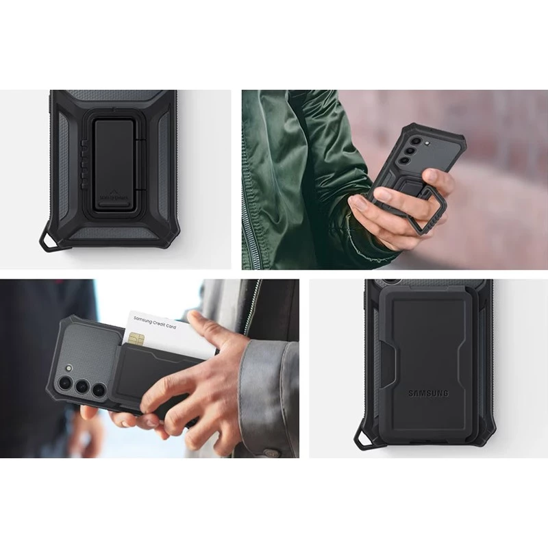 Samsung Rugged Gadget Case สำหรับ Samsung S23+ กันกระแทกพร้อมขาตั้งและที่ใส่บัตร thumbnail 8