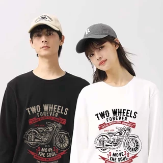 TL-1077 เสื้อยืดแขนยาวผ้านิ่มเด้ง ผ้านุ่มมากมีให้เลือก2สี ขาว/ดำ