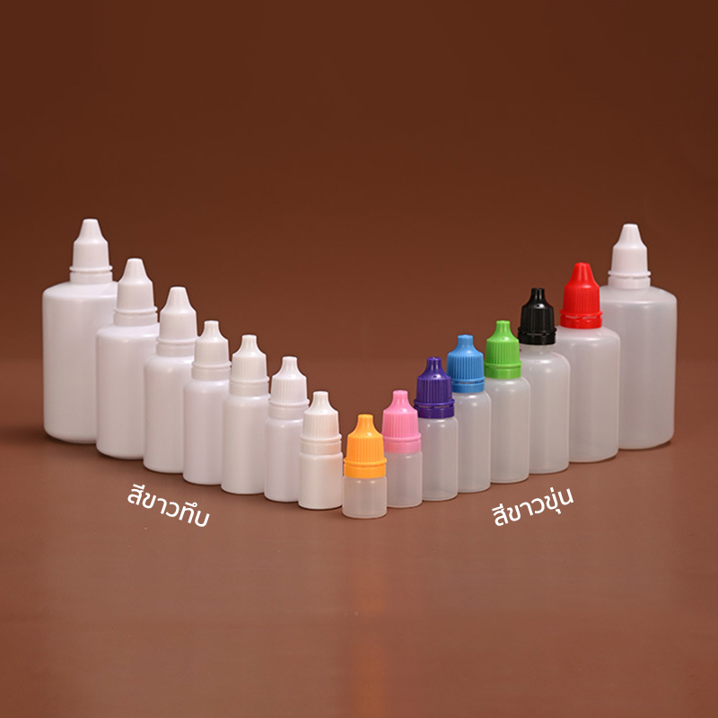 (แพ็ค 10 ชิ้น) ขวดบีบพลาสติก หัวหยด สีขาว ขนาด 3-100 ml. #P410-WH ขวดบีบหยด Dropper ขวดหยด PackingDD - รูปที่ 6