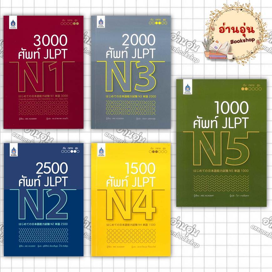 หนังสือ  ศัพท์ JLPT( N1 N2 N3 N4 N5) ผู้เขียน: ARC ACADEMY (มือ1 พร้อมส่ง)