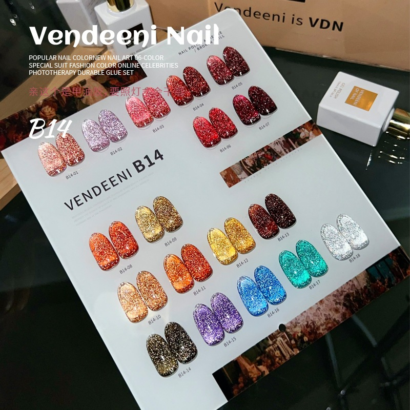 สีแฟลช เซ็ต 18 สี โทนสียอดนิยม แบรนด์ vendeeni รุ่น B14