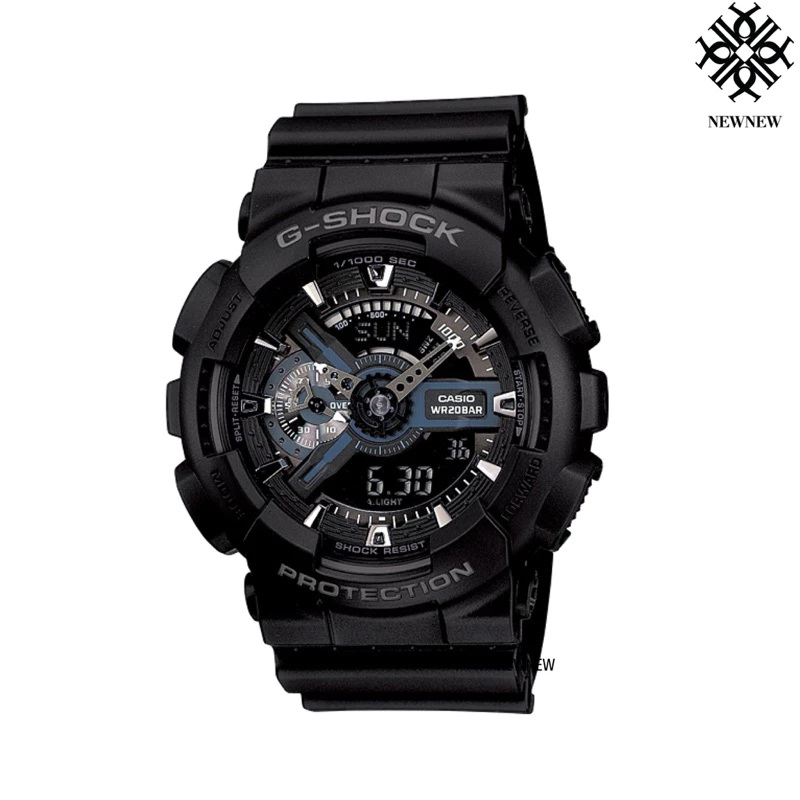 นาฬิกา G-SHOCK CASIO รุ่น GA-110-1B ของแท้ประกัน cmg รับประกันศูนย์ 1 ปี GA110แบล็คฮอค BLACKHAWK