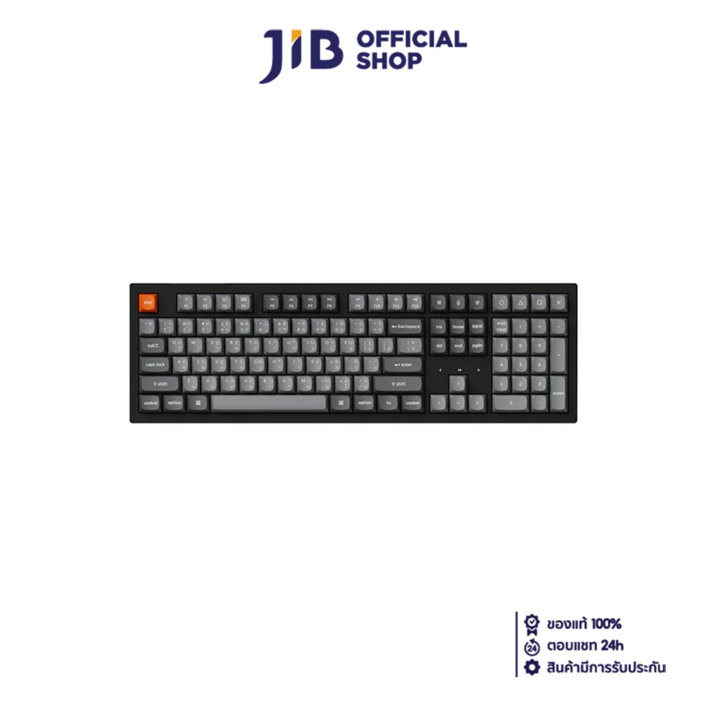WIRELESS KEYBOARD (คีย์บอร์ดไร้สาย) KEYCHRON K10 MAX SILENT TRI-MODE CUSTOM QMK/VIA BROWN SW (K10M-H