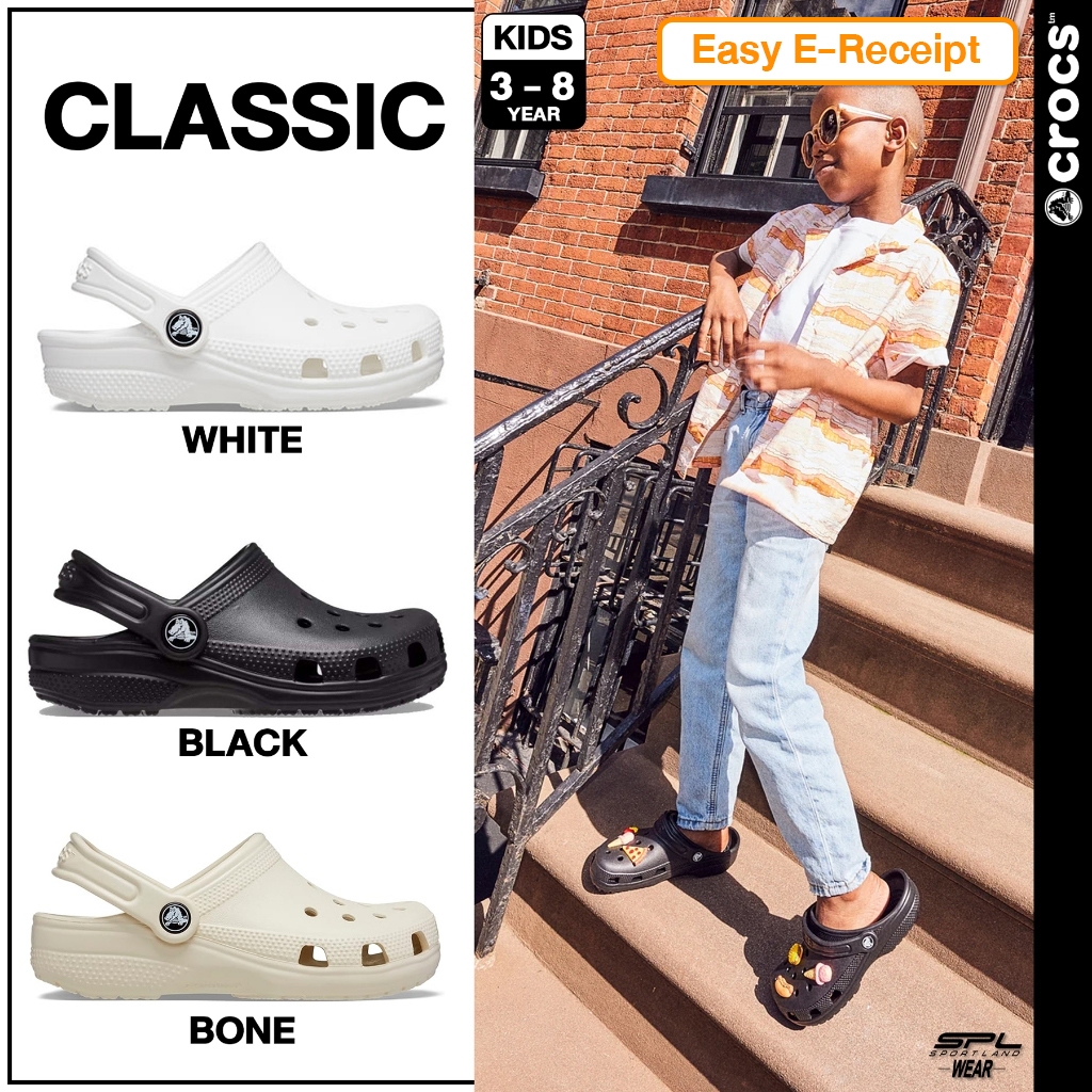Crocs Collection รองเท้าแตะ สำหรับเด็ก ผู้ใหญ่เท้าเล็ก CSS Clog 206990-100 / 206991-100 / 206990-2Y2 / 206991-2Y2 (1390)